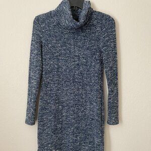 Shelly Women's Long Sleeve Turtleneck High Low Hem Sweater dress XS